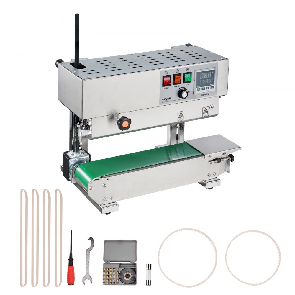 VEVOR Continuous Bag Band Sealing Machine Vertical Band Sealer Stainless Steel - LSLXFKJBXGBDUG4KMV1