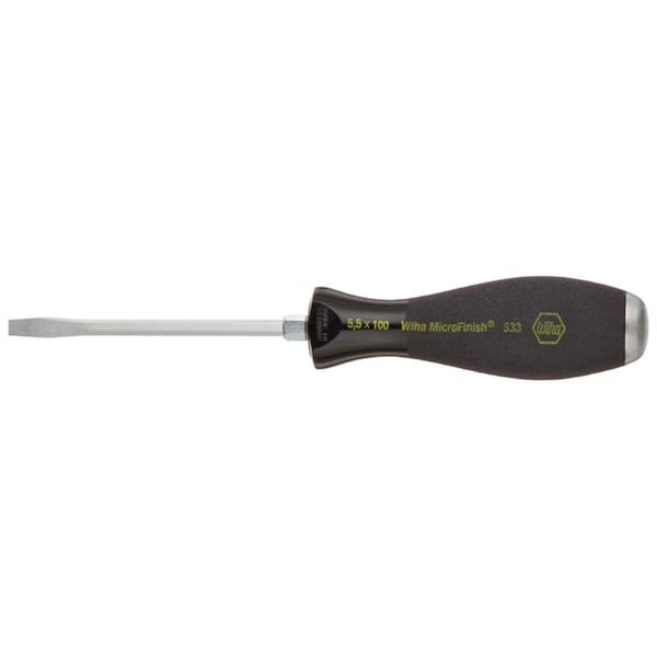Wiha 5.5 x 100 mm. Hd Slotted Screwdriver Micro Finish - 817-53315