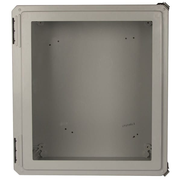 Wiegmann Fiberglass Electrical Enclosures, 10 in H, 6 in D, 8 in W, NEMA 4X, Hinged - HW-100806CHTLW