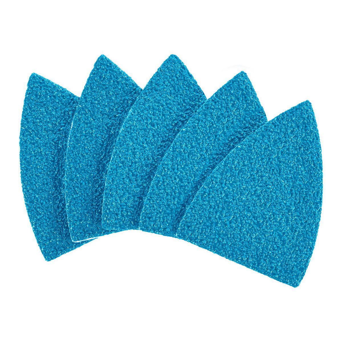 Hoja de lijado para detalles de dedos Hercules 60 Grit Hook and Loop con grano de alúmina cerámica, paquete de 5 - 59394