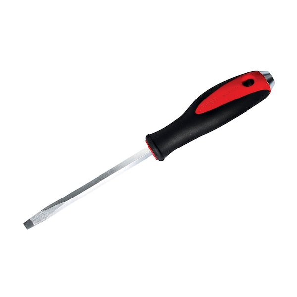 Urrea Striking Bimaterial Screwdriver, 3/8"X8" slotted type. - 9108G