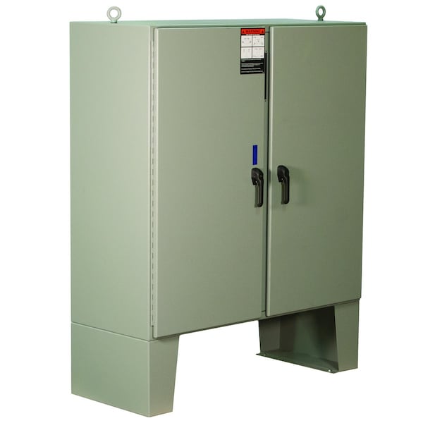 Wiegmann Carbon Steel Electrical Enclosures, 72 in H, 12 in D, 74 in W, NEMA 12, Hinged - WA72CPX7312U
