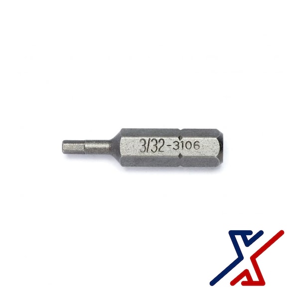 X1 Tools 3/32 Hex Driver Bit, 1 Long 36 Bits by X1 Tools - X1E-CON-BIT-HEX-0938x36