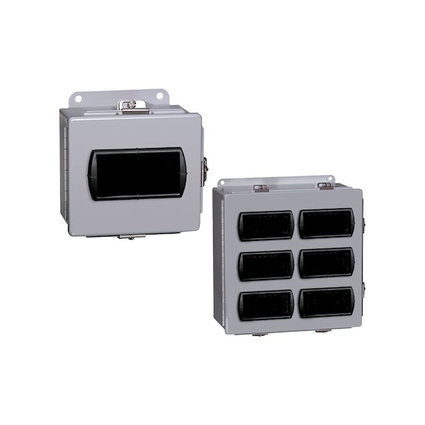 Dwyer Instruments Thermoplastic Polyester Electrical Enclosures, 5.9 in H, 6.3 in D, 7.9 in W, NEMA 4X - PME-01