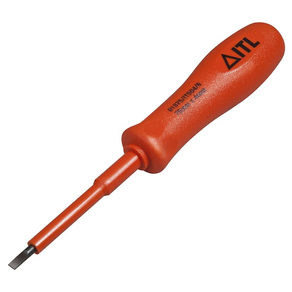 Itl 1000v Insulated Slotted Screwdriver 4 x 5/32 x 1/32 - 01876