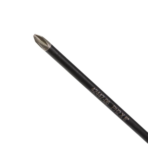 Estwing PH2 x 6" Philips Magnetic Diamond Tip Screwdriver with Ergonomic Handle - 42447-06