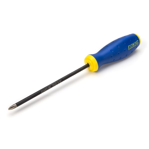 Estwing PH2 x 6" Philips Magnetic Diamond Tip Screwdriver with Ergonomic Handle - 42447-06