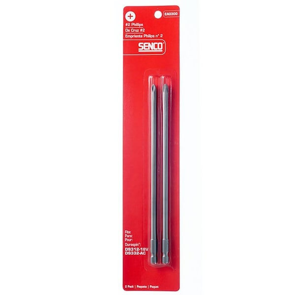 Senco Phillips #2 X 7-1/2 in. L Power Bit Steel 2 pk - EA0300