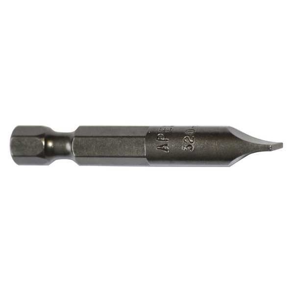 Apex Tool Group Power Bit, SAE, 1/4", Hex Power Drive, PK5 - 320-5X-5PK