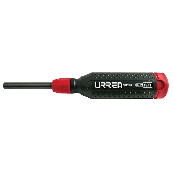 Urrea 1/4 Inch Revolver Type Screwdriver with Conventional bits 15 in 1 - 9315MS