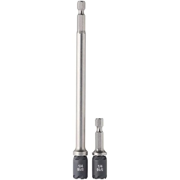 Malco 2 in. and 6 in. Reversible SawTooth Hex Driver 1/4 in. and 5/16 in. 2PK - SAWTCOMBO