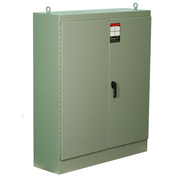 Wiegmann Carbon Steel Electrical Enclosures, 90 in H, 36 in D, 72 in W, NEMA 12, Hinged - WA907236FSD