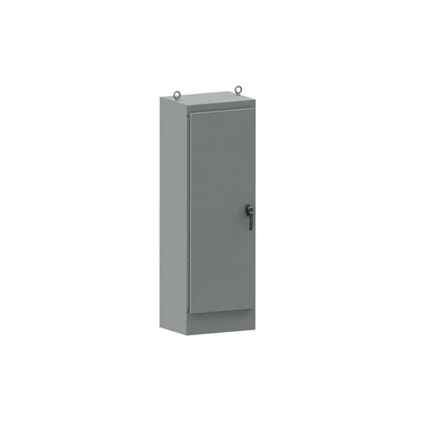 Wiegmann Carbon Steel Electrical Enclosures, 60 in H, 18 in D, 24 in W, NEMA 4, Hinged - WA602418FSN43PT
