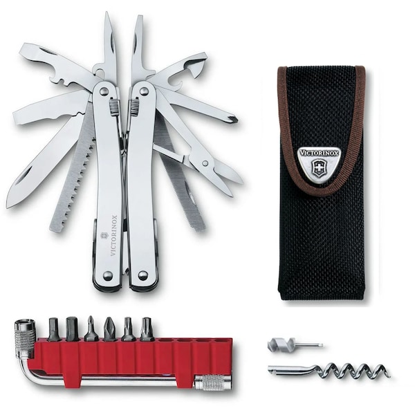 Swiss Army Brands 2024 Victorinox Swisstool Spirit Plus SheepS Foot Blade Nylon Pouch 105Mm - VIC-3.0235.N