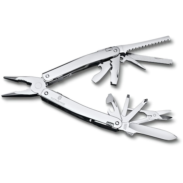Swiss Army Brands 2024 Victorinox Swiss Tool Spirit Mx, Silver, Nylon Pouch Boxed - VIC-3.0224.MN