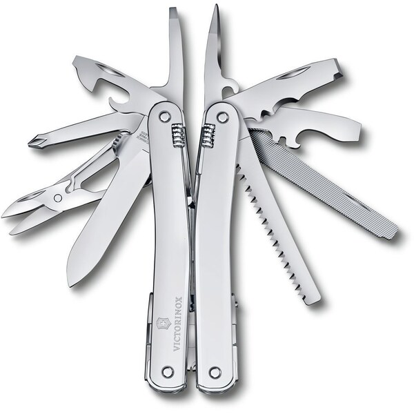 Swiss Army Brands 2024 Victorinox Swiss Tool Spirit Mx, Silver, Nylon Pouch Boxed - VIC-3.0224.MN