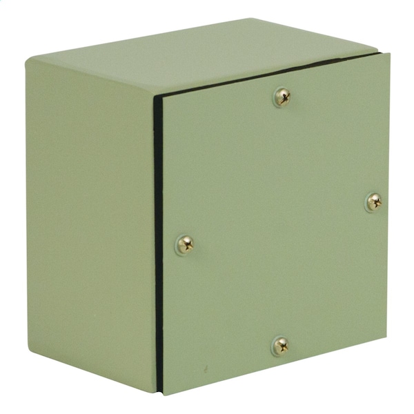 Wiegmann Carbon Steel Electrical Enclosures, 6 in H, 6 in D, 6 in W, NEMA 4, Screw On - WA060606GSC