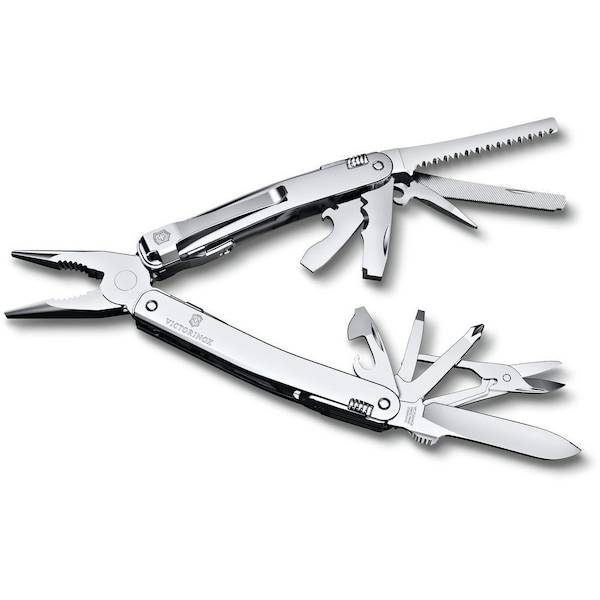 Swiss Army Brands 2024 Victorinox Swiss Tool Spirit Mx Clip, Silver Blister - VIC-3.0224.MKB1