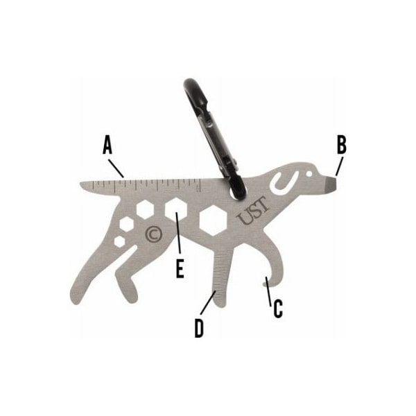 American Outdoor Brands Products GRY Tool Long Carabiner - 20-02756