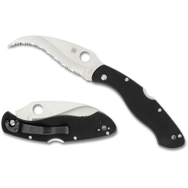 Spyderco 2024 Spyderco Civilian G-10 Black Serrated - SPY-C12GS