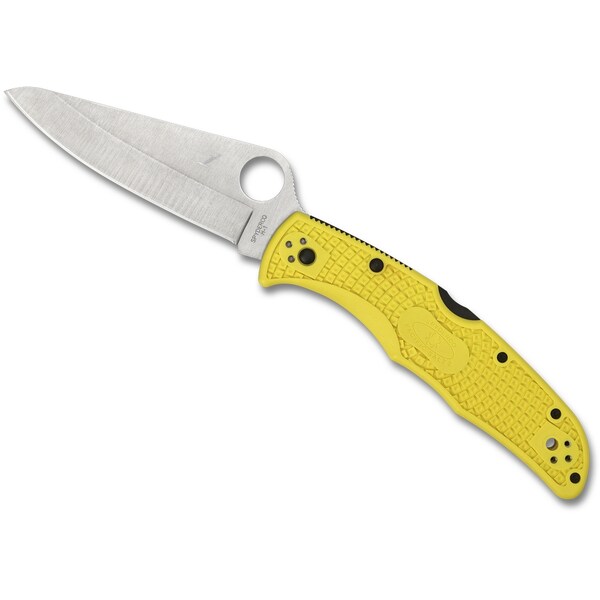 Spyderco 2024 Spyderco, Reveal V5, Pacific Salt 2, Plain Edge, Yellow Frn - SPY-C91PYL2