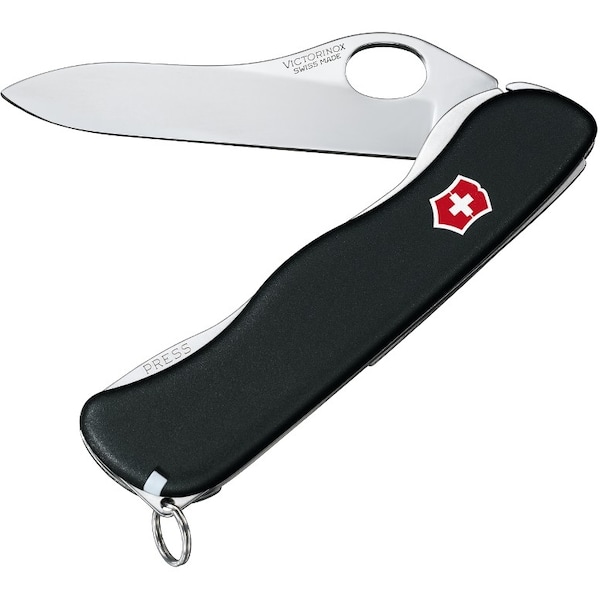 Swiss Army Brands 2024 Victorinox 54885 One-Hand Sentinel Clip Ns Black 111Mm - VIC-0.8416.M3-X2