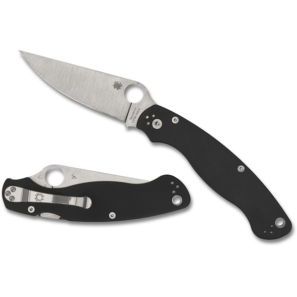 Spyderco 2024 Spyderco Reveal 12, Military 2 G10 Plain Edge - SPY-C36GP2