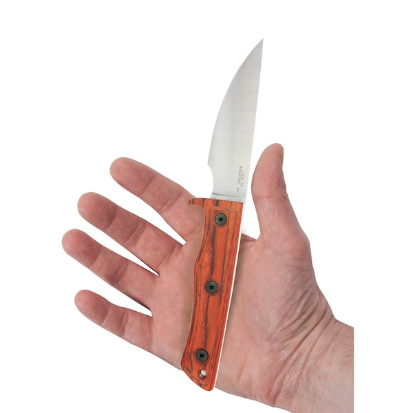Case Cutlery Knife, Case OrangePeel Smooth Hardwood Composite Fixed Blade - 66660