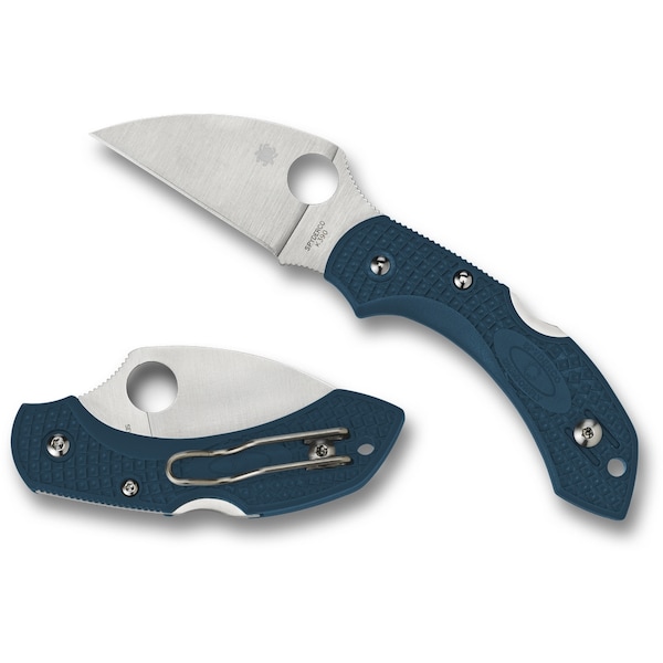 Spyderco 2024 Spyderco Dragonfly 2, Lightweight Blue, Wharncliffe K390 Steel, Reveal 7 - SPY-C28FP2WK390