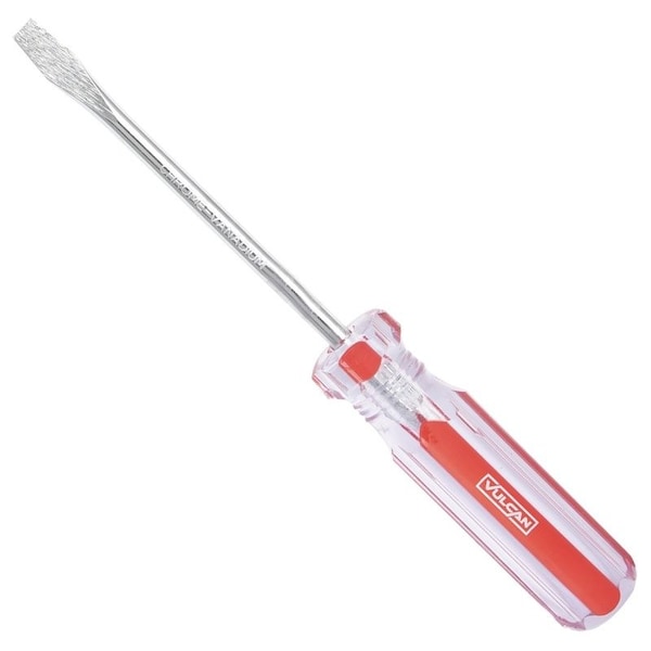 Vulcan Screwdriver, 1/4 in Drive, Slotted Drive, 7-1/2 in OAL, 4 in L Shank, Plastic Handle - SD-02