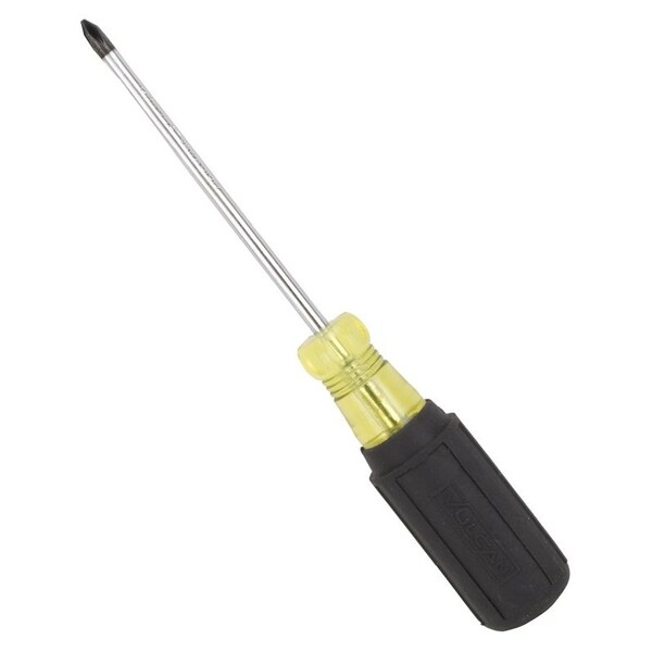Vulcan Screwdriver, #1 Drive, Phillips Drive, 7-5/8 in OAL, 4 in L Shank, PVC/Rubber Handle - MP-SD11
