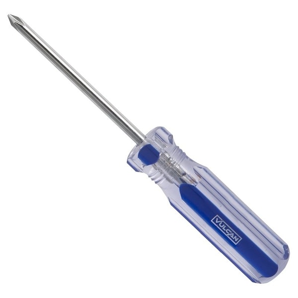 Vulcan Screwdriver, #1 Drive, Phillips Drive, 6 in OAL, 3 in L Shank, Plastic Handle - TB-SD07