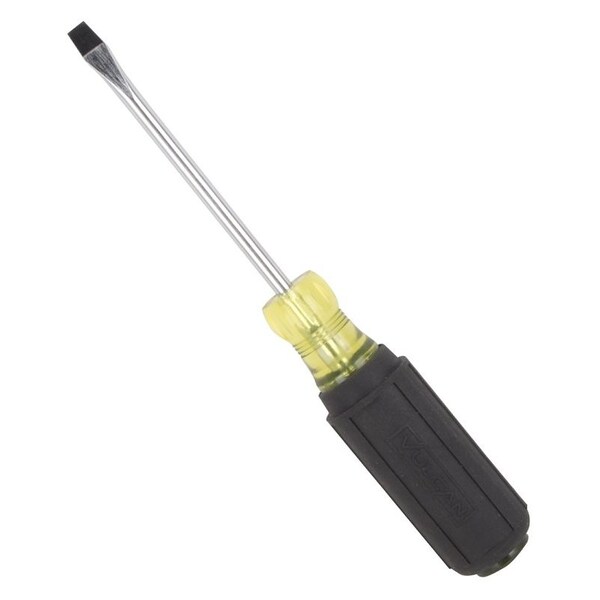 Vulcan Screwdriver, 1/4 in Drive, Slotted Drive, 8-1/4 in OAL, 4 in L Shank, Plastic/Rubber Handle - MP-SD05