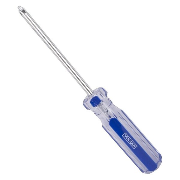Vulcan Screwdriver, #2 Drive, Phillips Drive, 7-1/2 in OAL, 4 in L Shank, Plastic Handle - TB-SD09
