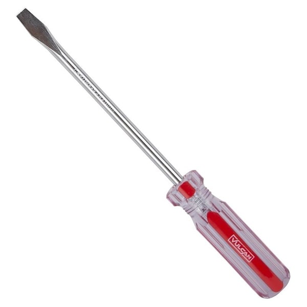 Vulcan Screwdriver, 5/16 in Drive, Slotted Drive, 9-3/4 in OAL, 6 in L Shank, Plastic Handle - TB-SD05