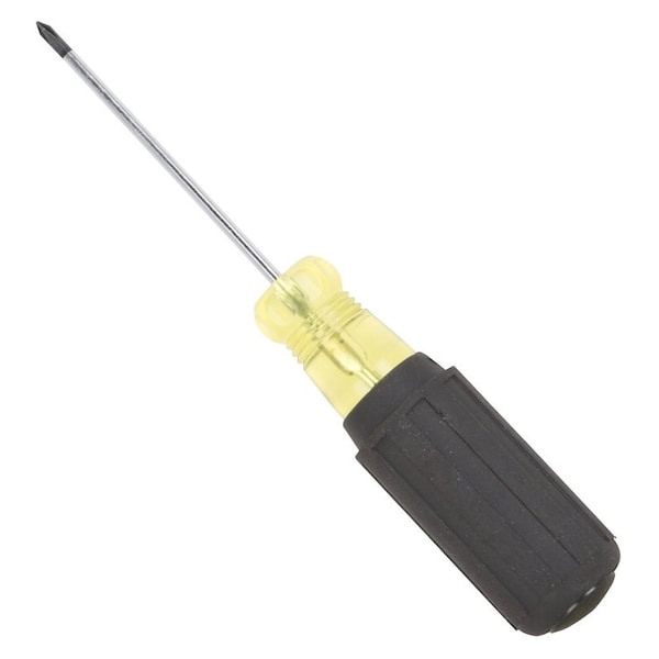 Vulcan Screwdriver, #0 Drive, Phillips Drive, 6-3/4 in OAL, 3 in L Shank, Plastic/Rubber Handle - MP-SD09