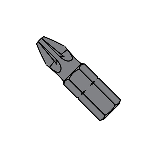 Zoro Select 2X1X1/4 POZIDRIV INSERT BIT PLAIN - 27-046