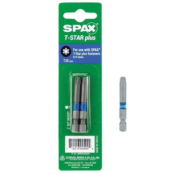 Spax 2 in. T-30 Drill & Driver Bit Steel, 10PK - 5028494