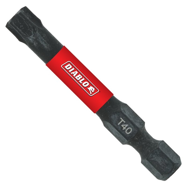 Diablo Torx #40 X 2 in. L Driver Bit Black Oxide 5 pk - DT402P5