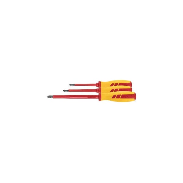 Holex Electrician's screwdriver set for Pozidriv fully insulated- Number of screwdrivers: 3 - 668741 3