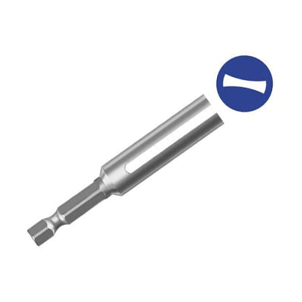 Drill America 3" Long Stainless Steel Magnetic Bit Holder with Cap - INSBH-300C