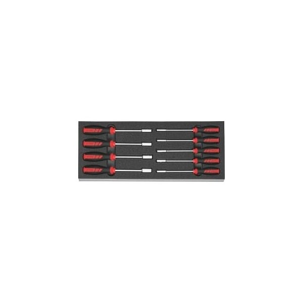 Holex 9 Pc Nut Driver Set in Foam, 4 mm to 10 mm - 952661 9