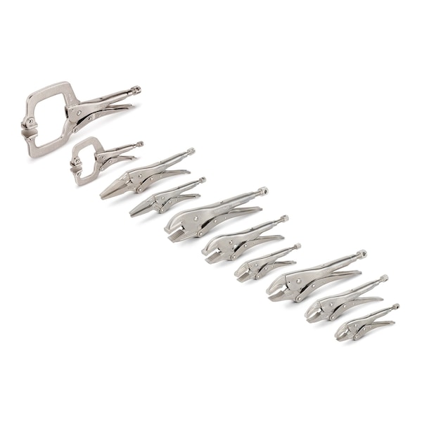 Tekton Locking Pliers and Swivel C-Clamp Set (10-Piece) - PLK99908