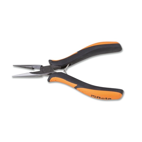 Beta 1177BM Half-Round Long Knurled Nose Pliers Bi-Material Handles - 011770113