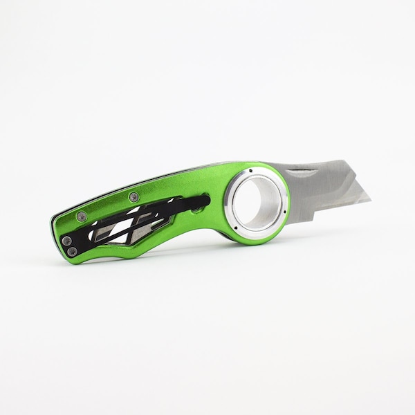 Excel Blades K60 Revo Utility Knife, Folding Knife with Clip Box Knife, Green 6pk - 16064