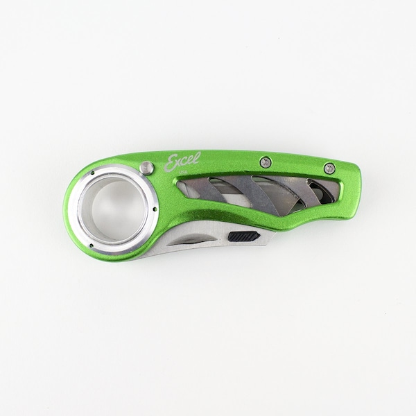 Excel Blades K60 Revo Utility Knife, Folding Knife with Clip Box Knife, Green 6pk - 16064