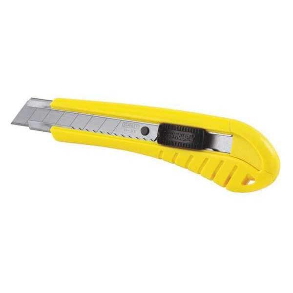 Stanley Snap-Off Knife, 18mm Blade W, 6-3/4 in. L Snap-Off, 6-3/4" L - 680-10-280