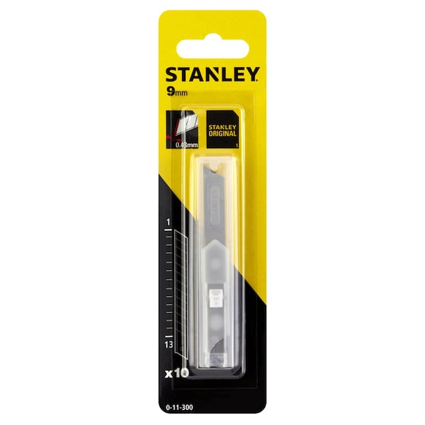 Stanley Quick Point 9 mm Steel 13 Point Replacement Snap Blades 3 pk - 11-300