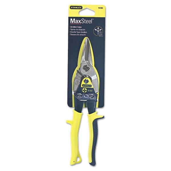 Tool Time Stanley Bostitch  Max Steel Aviation Snips- Straight - TO3289475