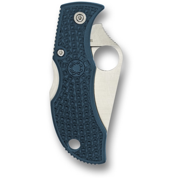 Spyderco 2024 Spyderco, Reveal V5, Manbug , Plain Edge, Blue Frn Handles - SPY-MFPK390